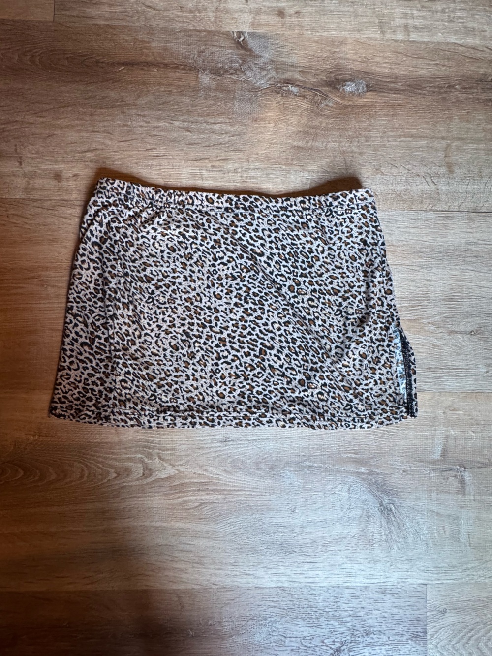 Leopard Print Mini Skirt